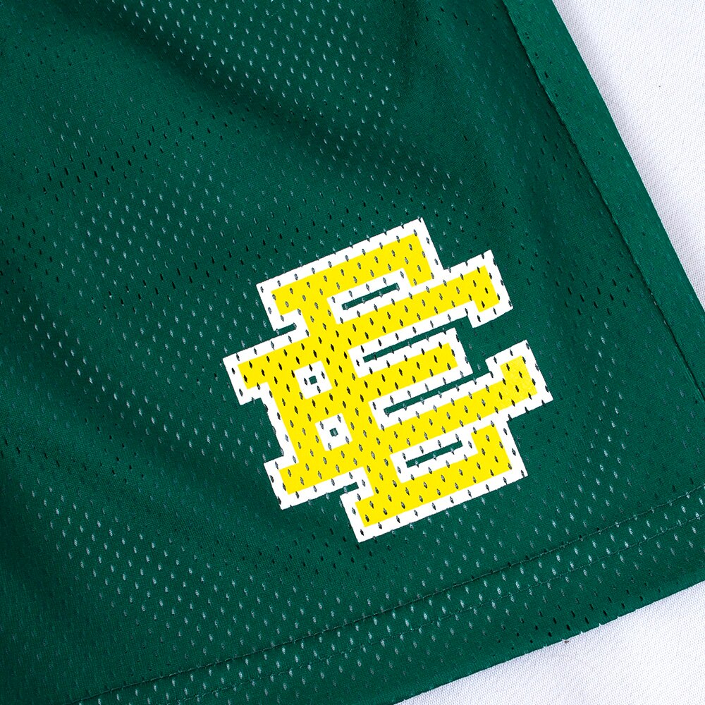 Ducks Spirit, Eric Emanuel, Green, Shorts, Polyester, Men, Eric Emanuel, Heavy Mesh, 40's style, 949798